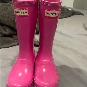 Hunter Kids Vibrant Pink Waterproof Boots